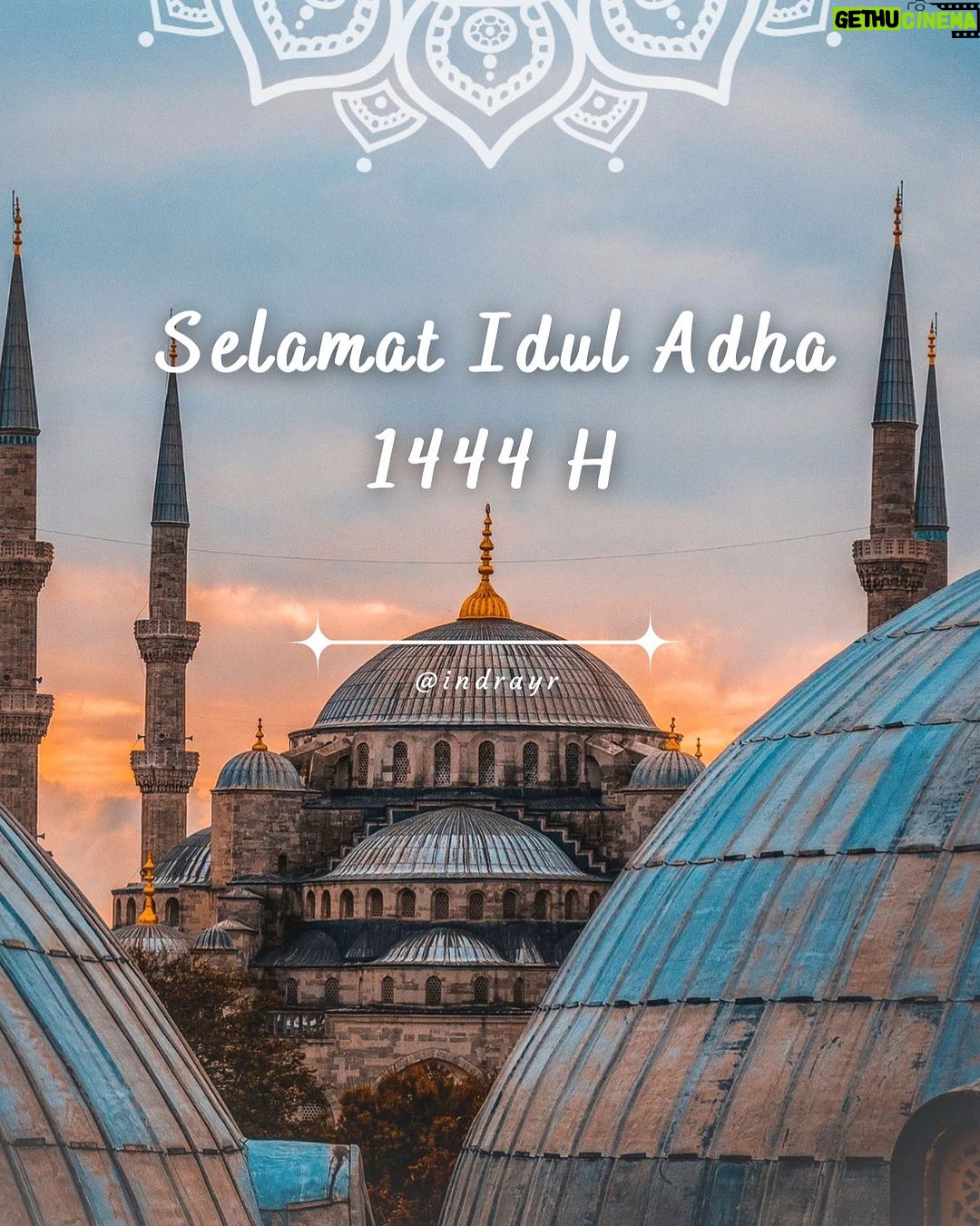 Indra Yudhistira Instagram - Selamat Idul Adha 1444 H bagi teman-teman yang merayakan.