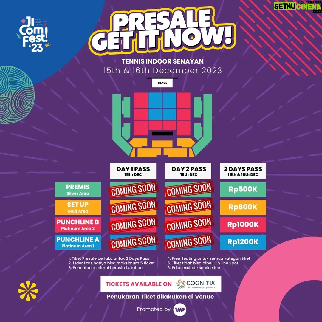 Indra Yudhistira - 371 Likes - Sikaaatt Tiketnya masyarakat pecinta komedi...
Klik link atau cek bio yaaa
https://jicomfest.cognitix.id/
#jicomfest2023