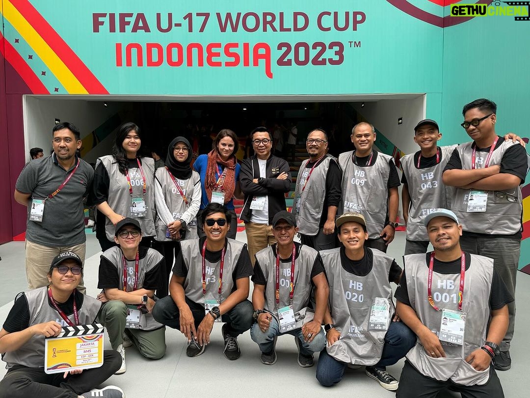 Indra Yudhistira Instagram - From the early hours of the morning to the late hours of the night, our team worked tirelessly to bring you a broadcast that captured the excitement and drama of the tournament FIFA World Cup U17 at Jakarta International Stadium. Thank you to each and every member of our team for your hard work and dedication. Your efforts made this tournament a success. #FIFAWCU17 #Indonesia #Jakarta #JIS #Broadcast #Teamwork #emtek #Dedication