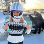 Inna Puhajkova Instagram - Další krásný zážitek s Fabia RS Rally2 🤩💚 Navíc v nádherném prostředí švédské zasněžené krajiny to absolutně nemělo chybu! @skodacr a @skodamotorsport 🫶 #fabiarsrally2 #skoda #skodamotorsport #sweden #4x4winterexperience #presstrip #beautifulweekend #frozenlake #östersund #funtime #grateful Östersund, Jämtland, Sweden