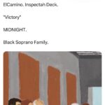 Inspectah Deck Instagram - What it is tho It’s ya big bro linkin wit @elcaminosway ⬇️ The FIRST single off of my DEBUT album of course my first official Black Soprano Release “VICTORY” featuring INSPECTAH DECK prod. ILL TONE drops at MIDNIGHT TONIGHT on all DSP’s , when y’all see this cover y’all gonna lose y’all shit! But for now get ready because belt to Ass season is amongst us!! MIDNIGHT Me & Inspectah Deck live 🎻🎻🎻🎻🎻🎻 ELCAMINO N WU