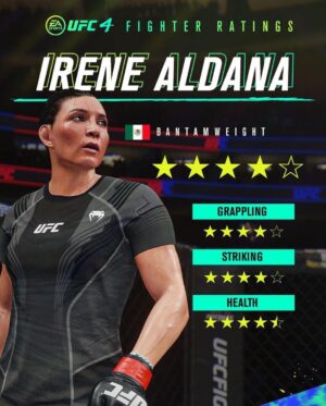 Irene Aldana Instagram - Holaaaaaaa ! 🎮😼🇲🇽

#Repost @easportsufc
・・・
🚨 FIGHTER DROP 🚨

Welcome to #UFC4 @amandaufcribas @irene.aldana and @manonfiorot_mma 

Click the link in bio to fight now 👊
