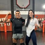 Irene Aldana Instagram - Cómo siempre… gracias @omarlaureanomarquez 👊🏼💪🏼 ! #lobomma #viernes #team #teammates #mexico #ufc Lobo Gym Mma