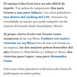 Irene Aldana Instagram - Para muchos Coach del año 2023 !… 
Para mi .. coach del año todos los años ! 

Gracias por tantas enseñanzas en el deporte y en la vida. 

Me da mucho orgullo que tu trabajo esté siendo reconocido… y seguramente será el primero de muchos ! Gracias por tanto ! 🥳🙌🏼🙏🏼 #elmejor #yahivamosotravez #hastadondetope 

#hechoenmexico #coach #panchograsso #lobomma 

@franciscograssolobo @lobogymma @brazilianwarriorscentral