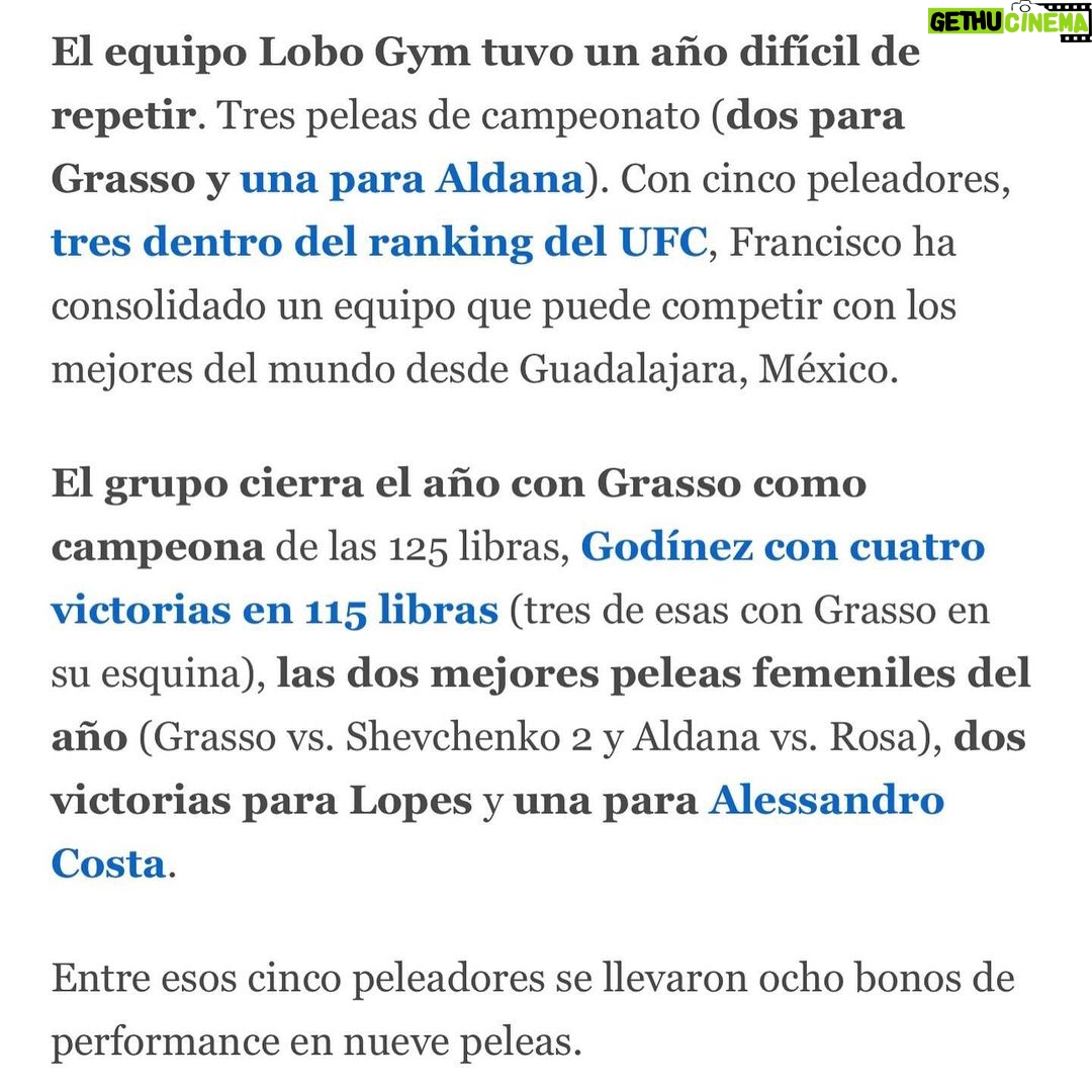 Irene Aldana - 7.7K Likes - Para muchos Coach del año 2023 !…
Para mi .. coach del año todos los años !
Gracias por tantas enseñanzas en el deporte y en la vida.
Me da mucho orgullo que tu trabajo esté siendo reconocido… y seguramente será el primero de muchos ! Gracias por tanto ! 🥳🙌🏼🙏🏼 #elmejor #yahivamosotravez #hastadondetope
#hechoenmexico #coach #panchograsso #lobomma
@franciscograssolobo @lobogymma @brazilianwarriorscentral