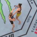 Irene Aldana Instagram - Así se escucha un golpe limpio! Y en este camp lo hemos escuchado y sentido como nunca. 😵🫡👊🏼🇲🇽 #proudcoach #andnew #lefthook #ko #ufc289 #boxeomexicano