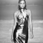 Irina Shayk Instagram - Thank u @mowalola SS24 “crush” for having me open your Amaz show 🖤🖤🖤 styled by #lottavolkova
