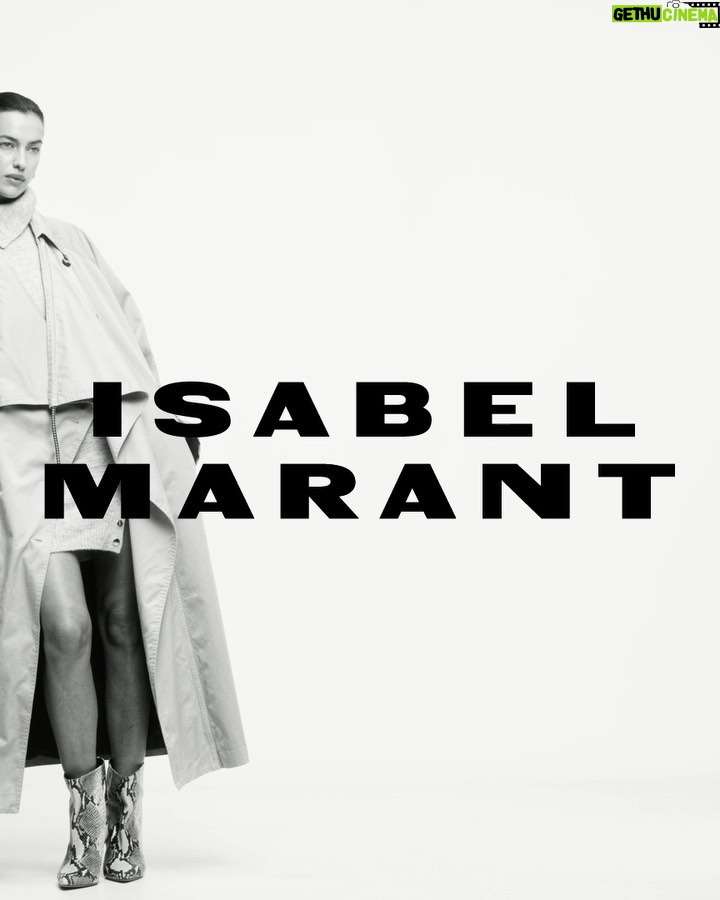 Irina Shayk Instagram - @isabelmarant FW23 campaign 🖤by @robingaliegue … Thank u 🖤 @jane_how 🖤