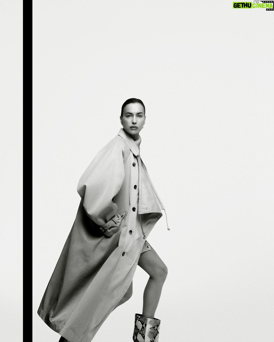 Irina Shayk Instagram - @isabelmarant FW23 campaign 🖤by @robingaliegue … Thank u 🖤 @jane_how 🖤