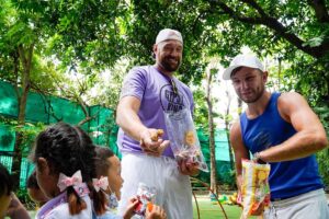 Isaac Lowe Instagram - Today really did take to me. We went to Bangkok orphanage to see the little kids. It really did open my eyes up and we don’t know how lucky we are to see these little kids faces to give them some drinks and sweets, 💙🌎 little things in life matter 🙏🏻🙏🏻🙏🏻