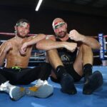 Isaac Lowe Instagram - Happy 35th birthday to the heavyweight champ of the world 🌎 @tysonfury have good one bro in camp I have. A cake 🎂 for u and a pint 🍺 😂 💙💙