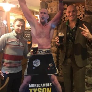 Isaac Lowe Instagram - Happy 35th birthday to the heavyweight champ of the world 🌎 @tysonfury  have good one bro in camp I have. A cake 🎂 for u and a pint 🍺 😂 💙💙