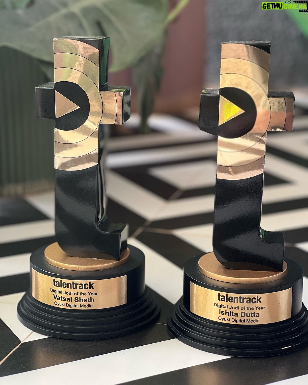 Ishita Dutta Instagram - Honoured to be crowned The Digital Jodi of the Year! ππ Huge thanks to our incredible fans for the unwavering support. Your love fuels our digital journey, and weβre grateful for each one of you. Hereβs to many more adventures together! ππ #Jodioftheyear
