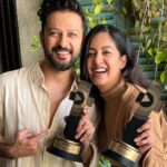 Ishita Dutta Instagram - Honoured to be crowned The Digital Jodi of the Year! 🏆🌟 Huge thanks to our incredible fans for the unwavering support. Your love fuels our digital journey, and we’re grateful for each one of you. Here’s to many more adventures together! 💖🙏 #Jodioftheyear