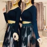 Ishveen Gulati Instagram – #dastoor @jasleenroyal 🤍 #teamvleenam #mirrortwins #twins #twin ✨