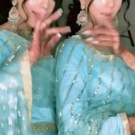 Ishveen Gulati Instagram – Miss The Wedding Season💙 #teamvleenam #mirrortwins #twins #twin ✨