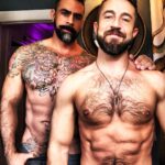 Israel Zamora Instagram - Christmas morning right out of bed, I always have a curly MoHalk in the morning #bedhead #morningselfie #bathroomselfie #gaycouple #instahunk #gaydaddy #gaysnap #gaymuscle #gayfit #gayhunk #scruf #beardgang #gayscruff #gayhot #sexygay #gayguy #gayfallow #instagay #gaybeard #sexygay #tattoo #tattoomen #beautiful #beautifulmen #gaymen