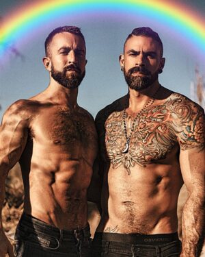 Israel Zamora Instagram - Hope your week is off to a good start ✨👬✨ #photoshoot #instahunk #boyfriend #loveislove #sexygaymen #gaydaddy #gaysnap #gaymuscle #gayfit #gayhunk #scruf #beardgang #gayscruff #gayhot #sexygay 
#gayguy #gayfallow #instagay #gaybeard #sexygay #tattoo #tattoomen #beautiful #beautifulmen #gaymen