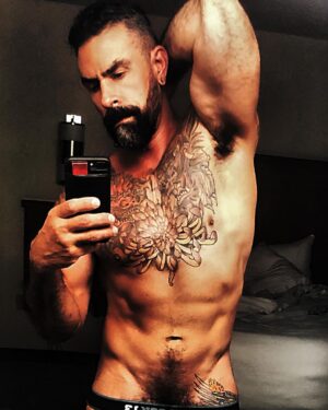 Israel Zamora Instagram - Good morning!
#bedhead #morning #stretch #bathroomselfie 
#instahunk #gaydaddy #gaysnap #gaymuscle #gayfit #gayhunk #scuf #beardgang #gayscruff #gayhot #sexygay 
#gayguy #gayfallow #instagay #gaybeard #sexygay #tattoo #tattoomen #beautiful #beautifulmen #gaymen