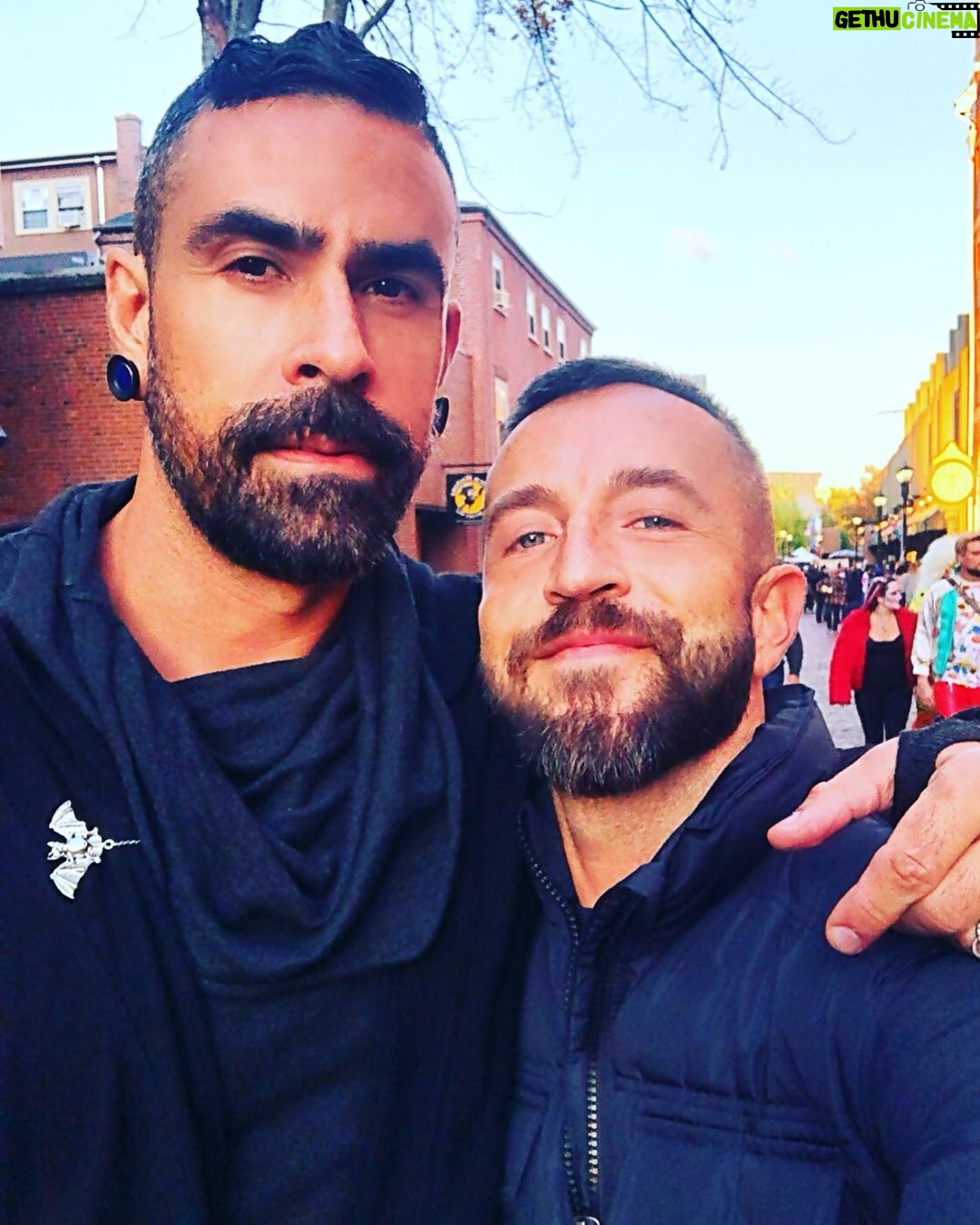 Israel Zamora Instagram - Fun weekend is Salem #salemmassachusetts #witch #instahunk #gaydaddy #gaysnap #gaymuscle #gayfit #gayhunk #scuf #beardgang #gayscruff #gaycouple