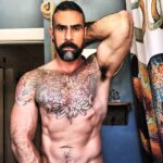 Israel Zamora Instagram - Good morning! Hope your Tuesday is off to a good start!! #instahunk #gaydaddy #gayfit #gaymuscle #bathroomselfie #gayhot #scruffygay