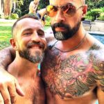 Israel Zamora Instagram - Such a fun weekend! @gay_losangeles #poolparty #queer #beautifulmen #sexygay #scuff #scruffygay #musclegay #muscles #tattoo #beards #daddy