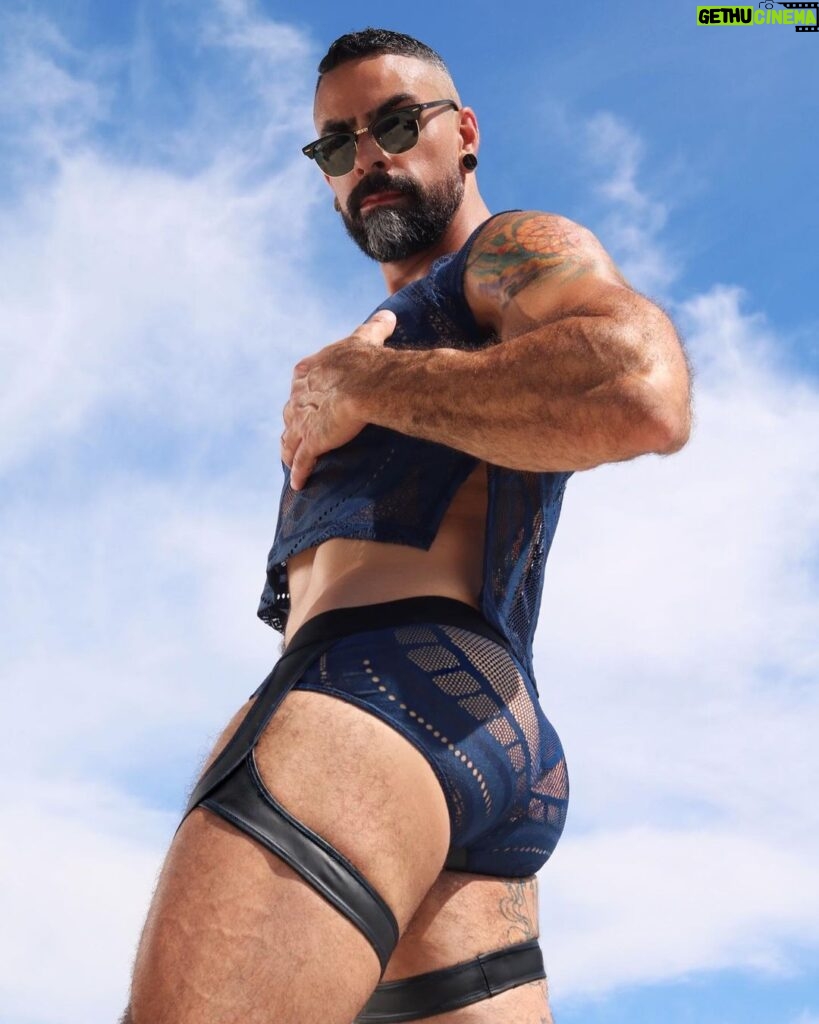 Israel Zamora Instagram - Good morning! Hope your day is off to a good start! Here is a little sneak peak to some up coming #photoshoot and #fashion from @recklessbyron I would oder them while you can, these items are a limited run #underwear #underwearmodel #fashiondesigner #beautiful #losangeles #mensfashion #men #gaydaddy #gaymusclebear #muscle #tattoos #beards #scuff #gayscruff #beautifulmen #cake #buninthesun #bun