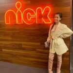 Izabella Alvarez Instagram - thank you @nickelodeon & @viacomcbs for such an amazing day in ny 🧡 stylist: @veronica.graye hair: @koji_ichikawa makeup: @killahcamz New York