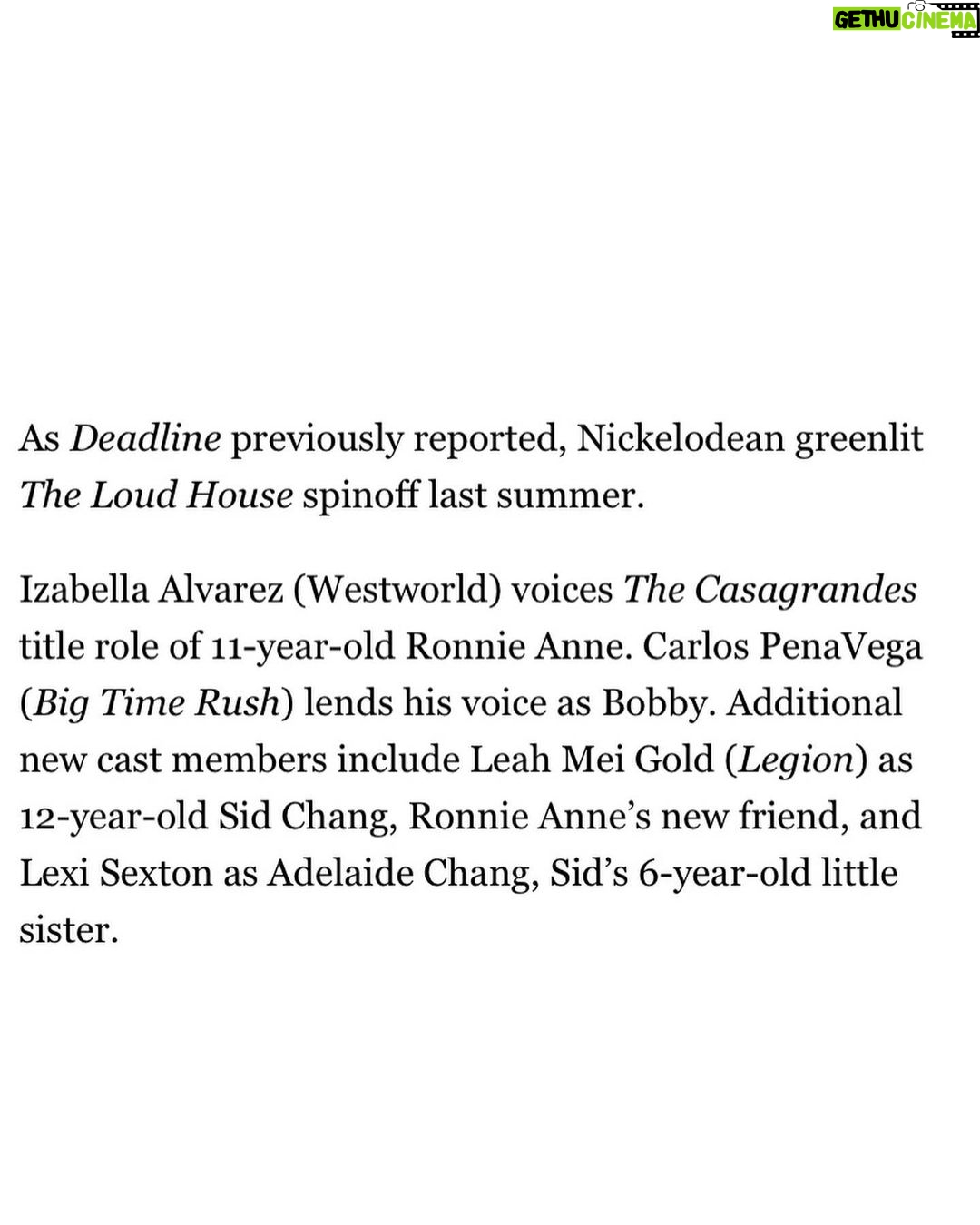 Izabella Alvarez Instagram - SECRETS OUT 🥰 so excited to be on this new series 🧡 truly having the best time voicing ronnie anne santiago 🤩 check out the article in my bio !! #thecasagrandes #nickelodeon #ronnieannesantiago #representationmatters