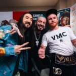 J Balvin Instagram – Feliz de acompañarte en esta victoria e inspirarme hermanito de mi vida como me dices tu! @canelo 🥊 

Latino Gangggg 🇲🇽 + 🇨🇴
