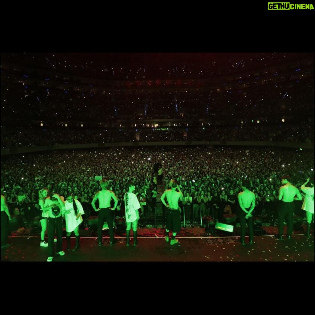 Jackson Wang Instagram - MAGIC MAN WORLD TOUR 2023 MEXICO . Mexico was insane The level of “no tmr” energy was insane. Im currently taking a 3 days break just brainstorming my next project: drawing, creating and writing ideas to prep for MAGICMAN 2, and this Mexico moment kept coming up in my head. I don’t think I ever witnessed something this insane and i want to say thank u for making it happen. Thank u for spending that precious time of urs to listen to me, and being in the moment with me❤️ I wish I can go back and relive that moment with u all again. Mexico was insane… I hope everyone took some thoughts away about urselves that night besides just having fun I will be back asap Til then, plz take good care of urselves Wake up everyday & do what makes u happy Find ur standard of happiness Find ur magic I miss u all already💋 . 📸Moises Arellano . #MAGICMANWorldTour #JacksonWangWorldTour #TEAMWANGrecords @teamwang