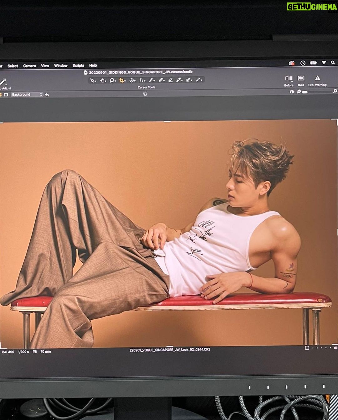 Jackson Wang Instagram - OCT < anniversary > cover @voguesingapore Bcut . #MAGICMAN Kiss me on tour 💋