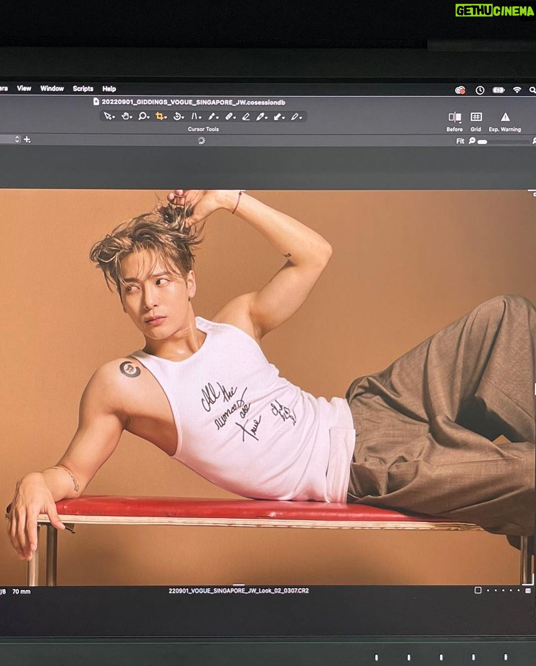 Jackson Wang Instagram - OCT < anniversary > cover @voguesingapore Bcut . #MAGICMAN Kiss me on tour 💋