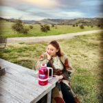 Jacqueline Emerson Instagram - A moody girl out for drinks with her dearest companion. And also her best friends. @babsthewaterbottle