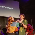 Jacqueline Emerson Instagram – Look! It’s me and @jack_quaid performing together again in a totally nonviolent, friendly, non-deadly capacity! (But actually swipe to see me murder him). Such a blast of a night with @pinot_noir_improv at @ucbtla! Feel so lucky to perform with such talented people. 😭🔪🍷 pc: @jack_hackett