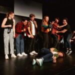 Jacqueline Emerson Instagram – Look! Itβs me and @jack_quaid performing together again in a totally nonviolent, friendly, non-deadly capacity! (But actually swipe to see me murder him). Such a blast of a night with @pinot_noir_improv at @ucbtla! Feel so lucky to perform with such talented people. ππͺπ· pc: @jack_hackett