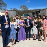 Jade Ramsey Instagram - 08.04.2023 🌼 Got dressed up for an amazing weekend celebrating the wedding of @_em_forsyth & @skywalkers_lens 💍🥂…Was perfect sunshine in the prettiest place with the funnest people!!! Hope Farm, Dorset