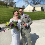 Jade Ramsey Instagram - 08.04.2023 🌼 Got dressed up for an amazing weekend celebrating the wedding of @_em_forsyth & @skywalkers_lens 💍🥂…Was perfect sunshine in the prettiest place with the funnest people!!! Hope Farm, Dorset