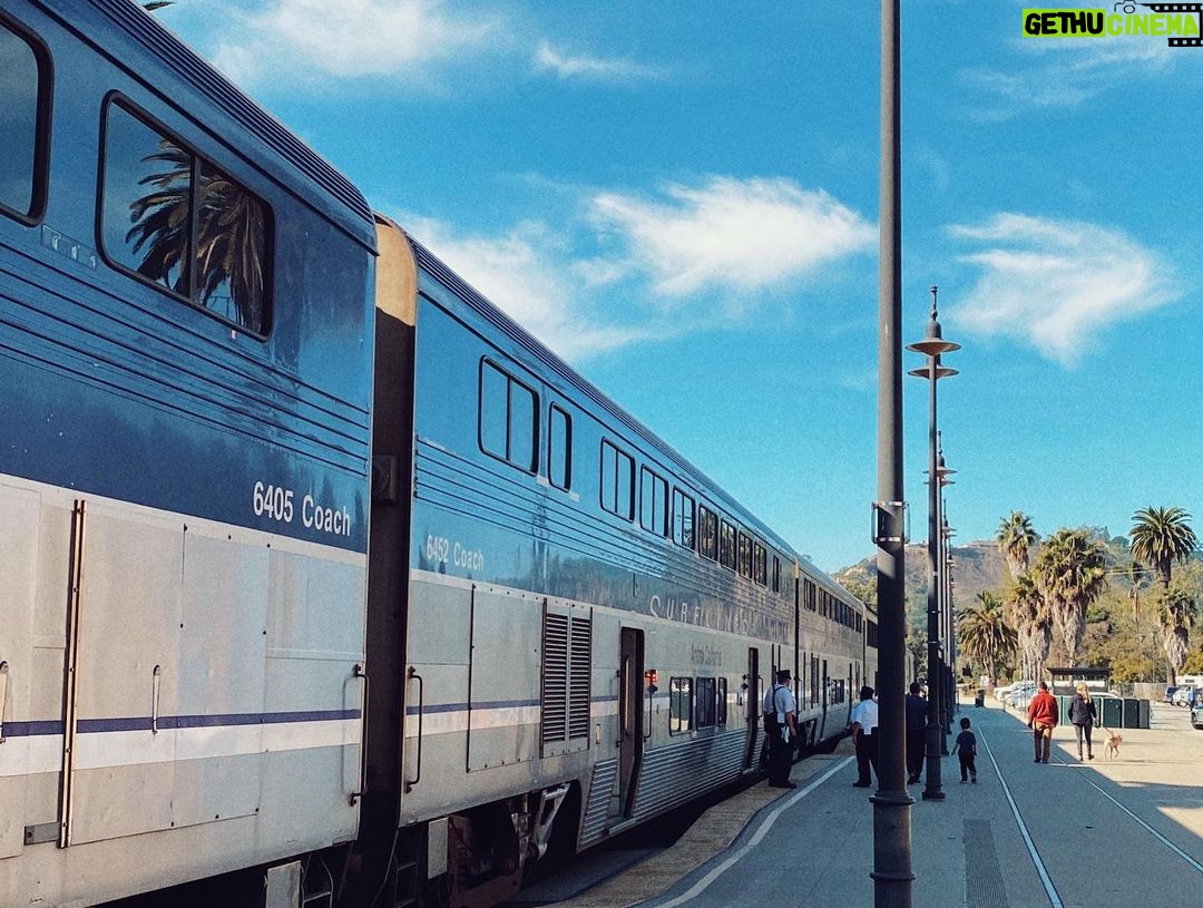 Jade Ramsey Instagram - some snaps from Santa Barbara 🚂🍷👒⛱ …scenic train ride, wine tasting and pretty beaches 🖤 Santa Barbara, California