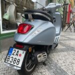 Jakub Prachař Instagram – Je to splněný sen. A jako Praha, B jako Brno. Moje Vespa je konečně světová. @motosalone
