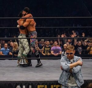 James Cipperly Instagram - Do like I do.
.
.
.
#baybee #Monday #oops #Wednesday #AEW #aewdynamite #hug #selfhug #tine #socialdistancing