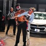 James Cipperly Instagram - Flip book 2020. . . . #Monday #AEW #aewdynamite #Chain #Fist #Punch #Chevy #ref #concrete #jump #trunk #streetfight #cool