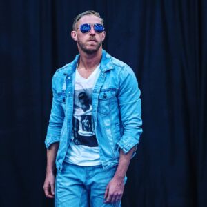 James Cipperly Instagram - Everyone was yelling at me so I'm now using the internet to sell this shirt. But you're going to get a crew neck, not a v neck as pictured here. You'll be alright. Orangecassidy.com . . . #baybee #monday #tshirt #cool #blue #mondaymood