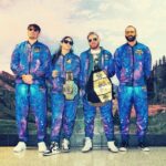 James Cipperly Instagram - My name is Rod and I like to party. . . . #baybee #monday #itsbeenawhile #staind #groupphoto #tracksuit #space #wrestling #aew #bestfriends #tbschampion #photography #fakebackdrop #nature #standing #backpack #quad #squad #crew #dualipa Photo art by @brainbuster_ Tracksuits by @thelvac