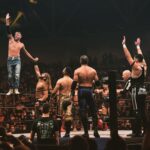 James Cipperly Instagram - And they stay there, and they stay there. . . . #baybee #Monday #aew #aewrampage #wrestling #up #down #up #down #hands #friends #putemup #walking #tightrope #lyrics #highfive #jump #looking #fun