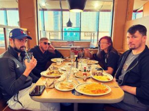 James Cipperly Instagram - IHOP - December 2021.
.
.
.
#baybee #monday #mondaymotivation #breakfeast #ihop #friends #eggs #pancakes #together #friendship #coffee #plates #forks #aew #wrestling #fuel
