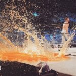 James Cipperly Instagram - Dunk. . . . #Tuesday #AEW #aewallout #mimosa #brunch #pool #dunk #mimosamayhem #splashzone