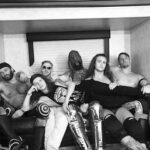 James Cipperly Instagram - Friends Gang . . . #baybee #Monday #friends #couch #trailer #AEW #Trailer #lounging