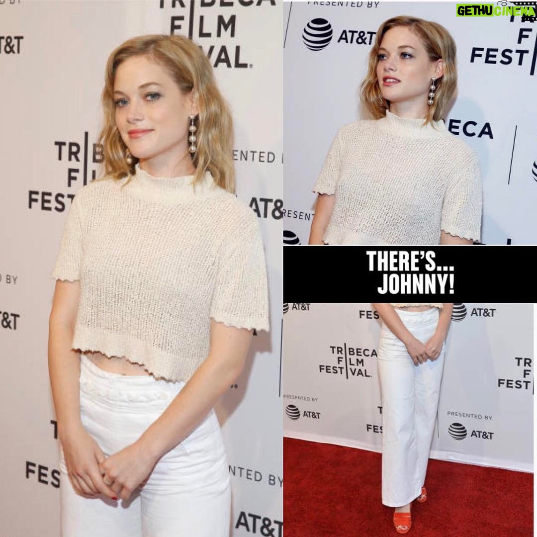 Jane Levy Instagram - There's... Johnny! Premiered last night at the @tribecafilmfestival - I love this group deeply although here's a picture of only me and my shoes.