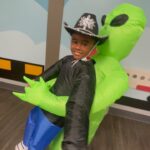 Janice Faison Instagram - My son had to dress as a cowboy or an alien today and he decides to do both